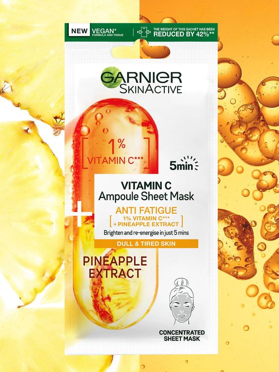 Garnier Skin Active Bright Complete Vitamin C Booster Serum 30 ML - Contains Niacinamide