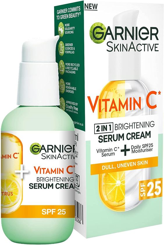 Garnier Skin Active Bright Complete Vitamin C Booster Serum 30 ML - Contains Niacinamide