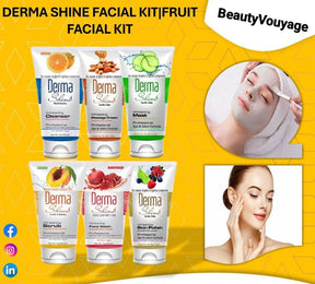 Derma Shine Facial Kit- Pack Of 6-  [200 ml Each]